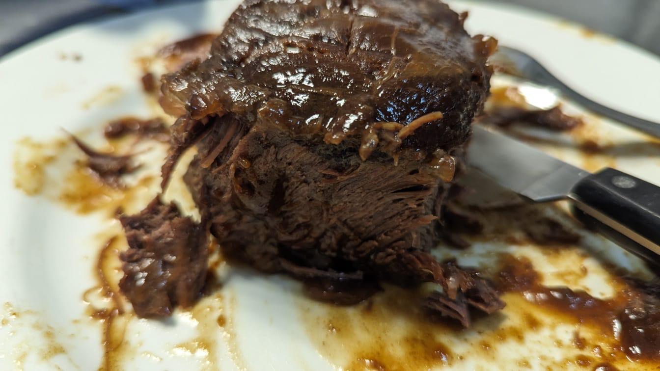 Plato preparado con cocina al vacío